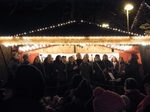 Singen auf dem Esslinger Weihnachtsmarkt